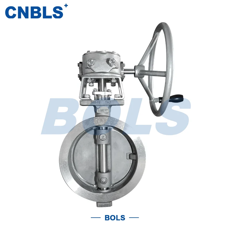 Manual Stainless Steel Flange-Type Metal Hard Seal Butterfly Valves