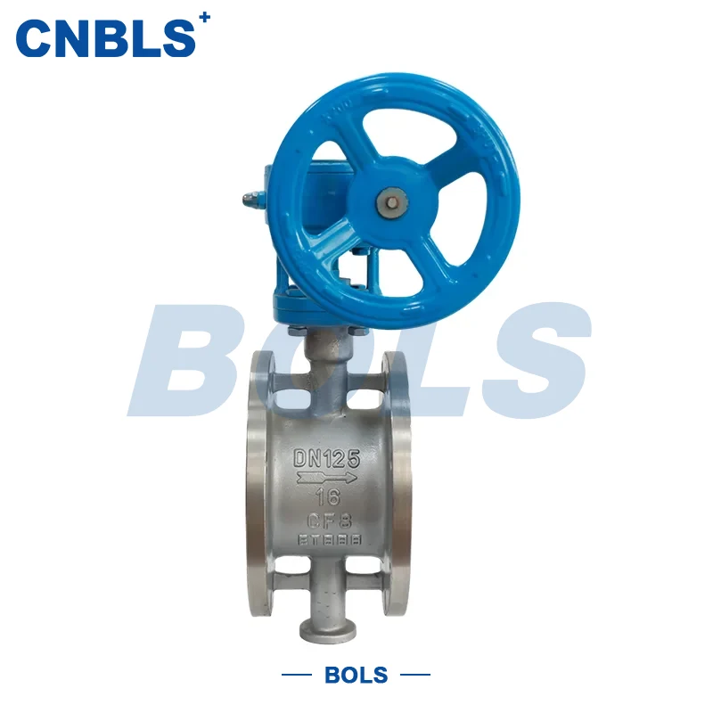 Teleskopiske metalforseglede sommerfugleventiler i rustfrit stål